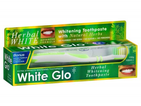 Herbal Whitening Toothpaste wybielająca ziołowa pasta do zębów 100ml + szczoteczka do zębów Fashion