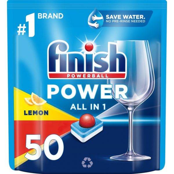 Power All in 1 tabletki do zmywarki Lemon 50szt For Sale