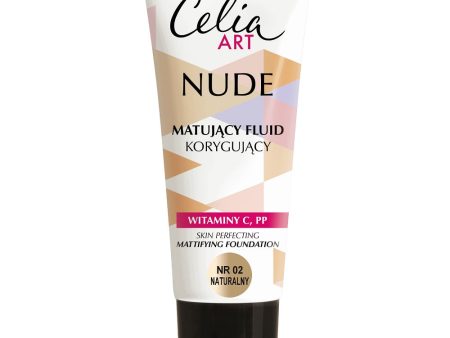 Art Nude matujący fluid korygujący 02 Natural 30ml For Discount