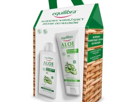 Aloe zestaw nawilżający szampon do włosów 250ml + nawilżająca odżywka 200ml Supply