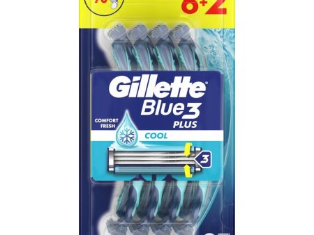 Blue 3 Plus Cool jednorazowe maszynki do golenia 8 szt. Hot on Sale