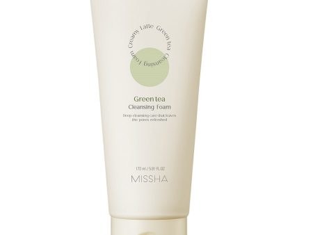 Creamy Latte Cleansing Foam kremowa pianka oczyszczająca do twarzy Green Tea 172ml Online Sale