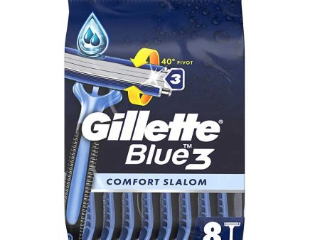 Blue 3 Comfort Slalom jednorazowe maszynki do golenia 8szt Hot on Sale