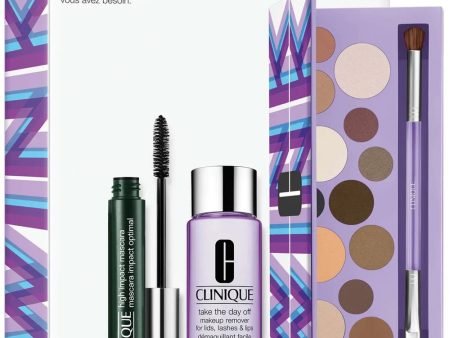 Au Naturel Eyes zestaw Limited Edition All About Shadow™ Palette + High Impact™ Mascara 7ml + Take The Day Off™ Makeup Remover 50ml Cheap