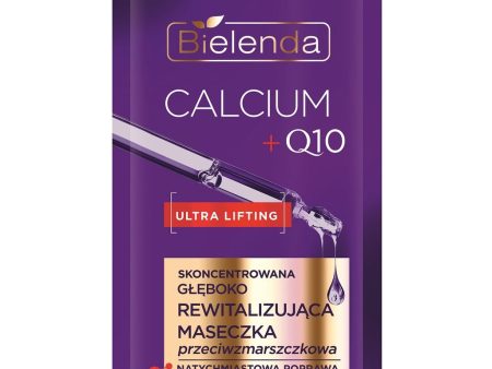 Calcium + Q10 skoncentrowana głęboko rewitalizująca maseczka przeciwzmarszczkowa 8g Sale