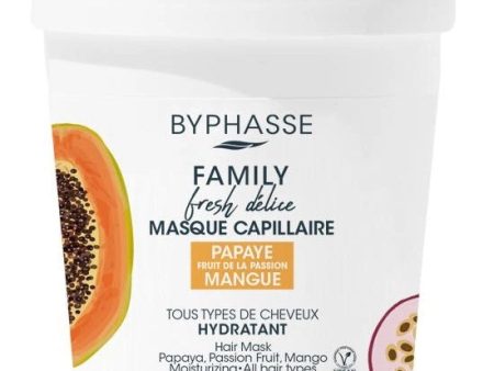 Family Fresh Delice Mask maska do wszystkich rodzajów włosów Papaya & Passion Fruit & Mango 250ml on Sale