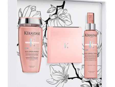 Chroma Absolu Spring zestaw szampon do włosów 250ml + maska do włosów 200ml + spray termoochronny do włosów 150ml Hot on Sale