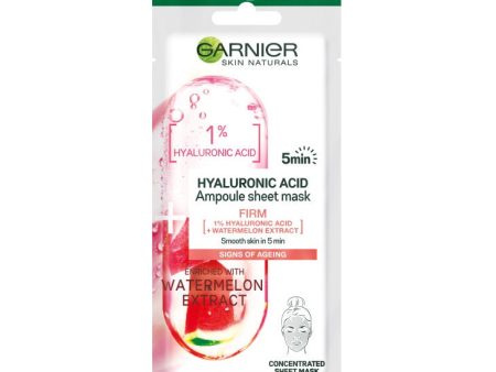 Hyaluronic Acis Ampoule Sheet Mask ampułka ujędrniająca w masce na tkaninie z kwasem hialuronowym i ekstraktem z arbuza 15g Discount