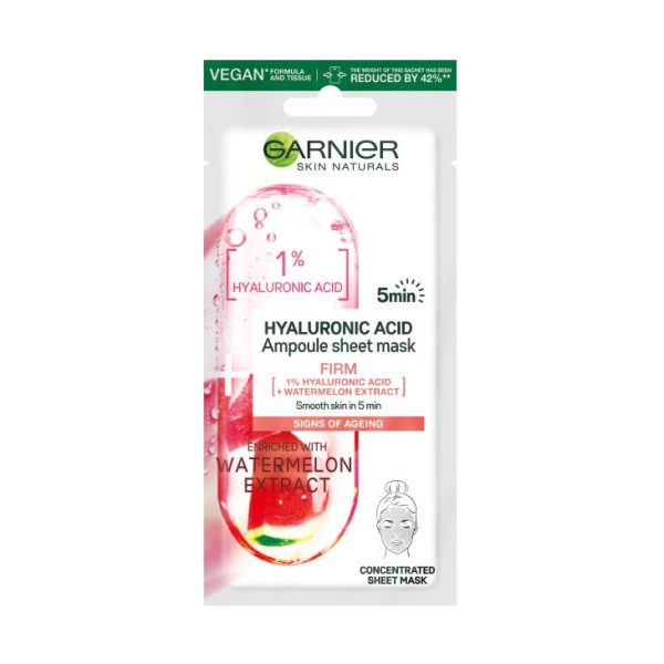 Hyaluronic Acis Ampoule Sheet Mask ampułka ujędrniająca w masce na tkaninie z kwasem hialuronowym i ekstraktem z arbuza 15g Discount