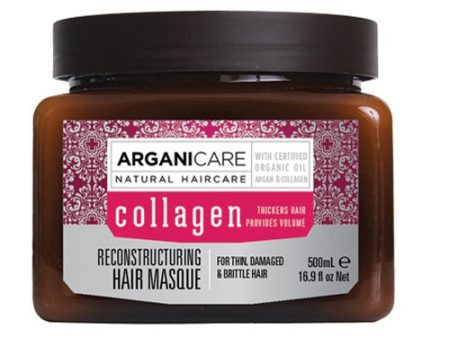 Collagen naprawcza maska do cienkich i zniszczonych włosów 500ml Online Hot Sale