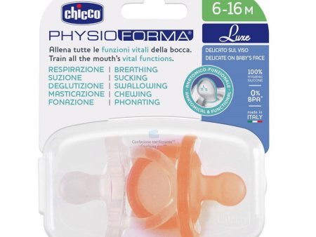 PhysioForma Luxe smoczek silikonowy uspokajający 6-16m Pomarańczowy 2szt. on Sale