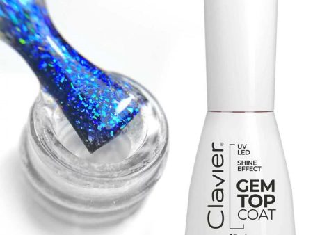 Luxury Gem Top Coat hybrydowy lakier nawierzchniowy G02 Sapphire 10ml on Sale