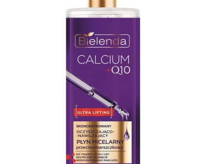 Calcium + Q10 skoncentrowany oczyszczająco-nawilżający płyn micelarny przeciwzmarszczkowy 500ml on Sale