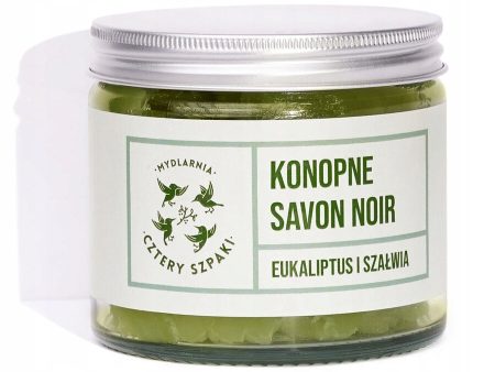 Konopne mydło Savon Noir Eukaliptus i Szałwia 250g Online now