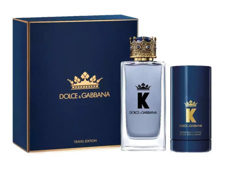 K by Dolce & Gabbana zestaw woda toaletowa spray 100ml + dezodorant sztyft 75g For Discount