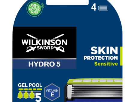 Hydro 5 Skin Protection Sensitive zapasowe ostrza do maszynki do golenia dla mężczyzn 4szt For Cheap