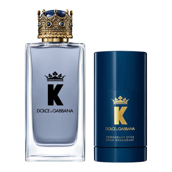 K by Dolce & Gabbana zestaw woda toaletowa spray 100ml + dezodorant sztyft 75g For Discount