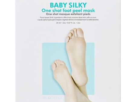 Baby Silky One Shot Foot Peel Mask peelingująca maska do stóp w formie skarpet 2x20ml Online Sale