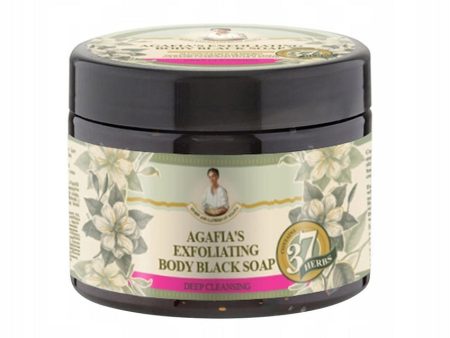 Agafia s Exfoliating Body Black Soap głęboko oczyszczające czarne mydło 300ml Cheap