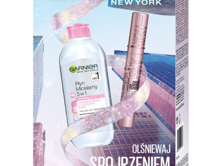 Zestaw Lash Sensational Sky High wydłużający tusz do rzęs Black 7.2ml + Garnier płyn micelarny 3w1 400ml Online